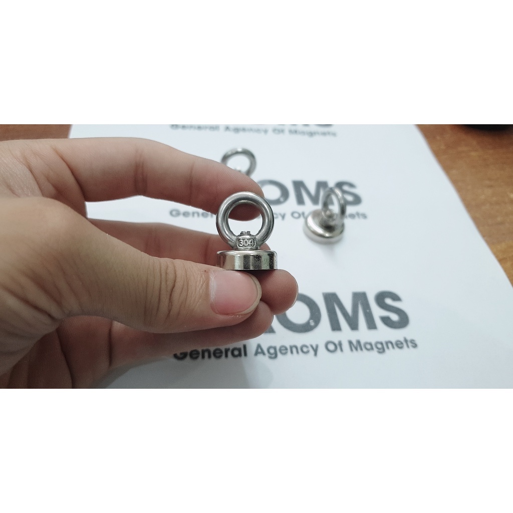 Nam châm Móc treo tròn D20mm GAOMS, dùng cứu hộ trục vớt dưới nước