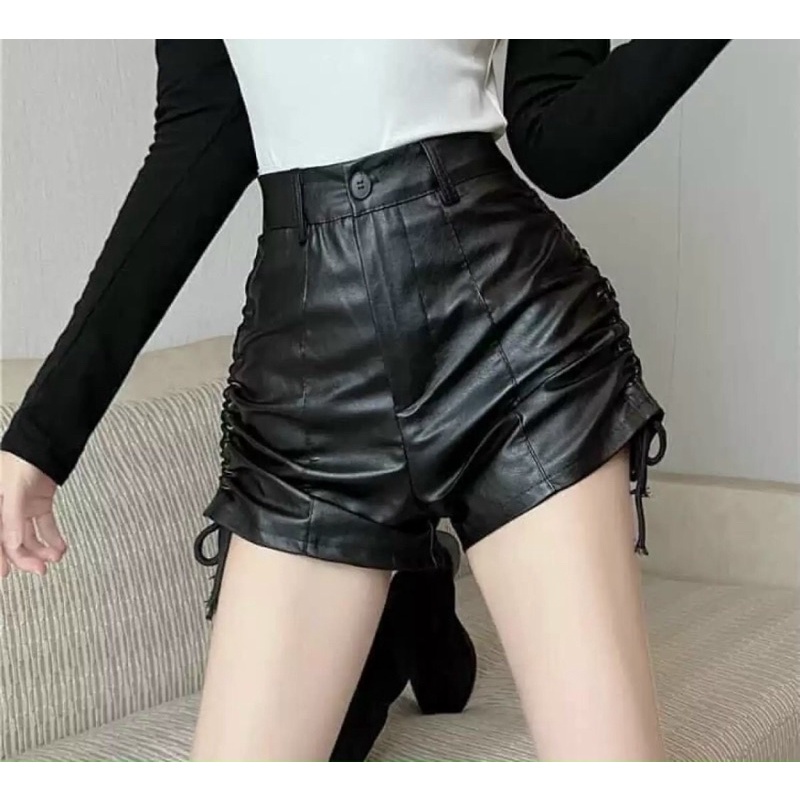Váy da rút dây , quần da rút dây hai bên siêu xinh siêu cá tính