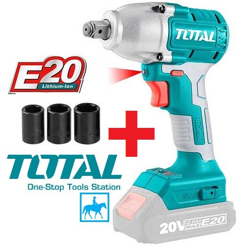 Máy Bắt siết Bulong Đầu 1/2inch Dùng Pin Sạc 20V TOTAL TIWLI20010