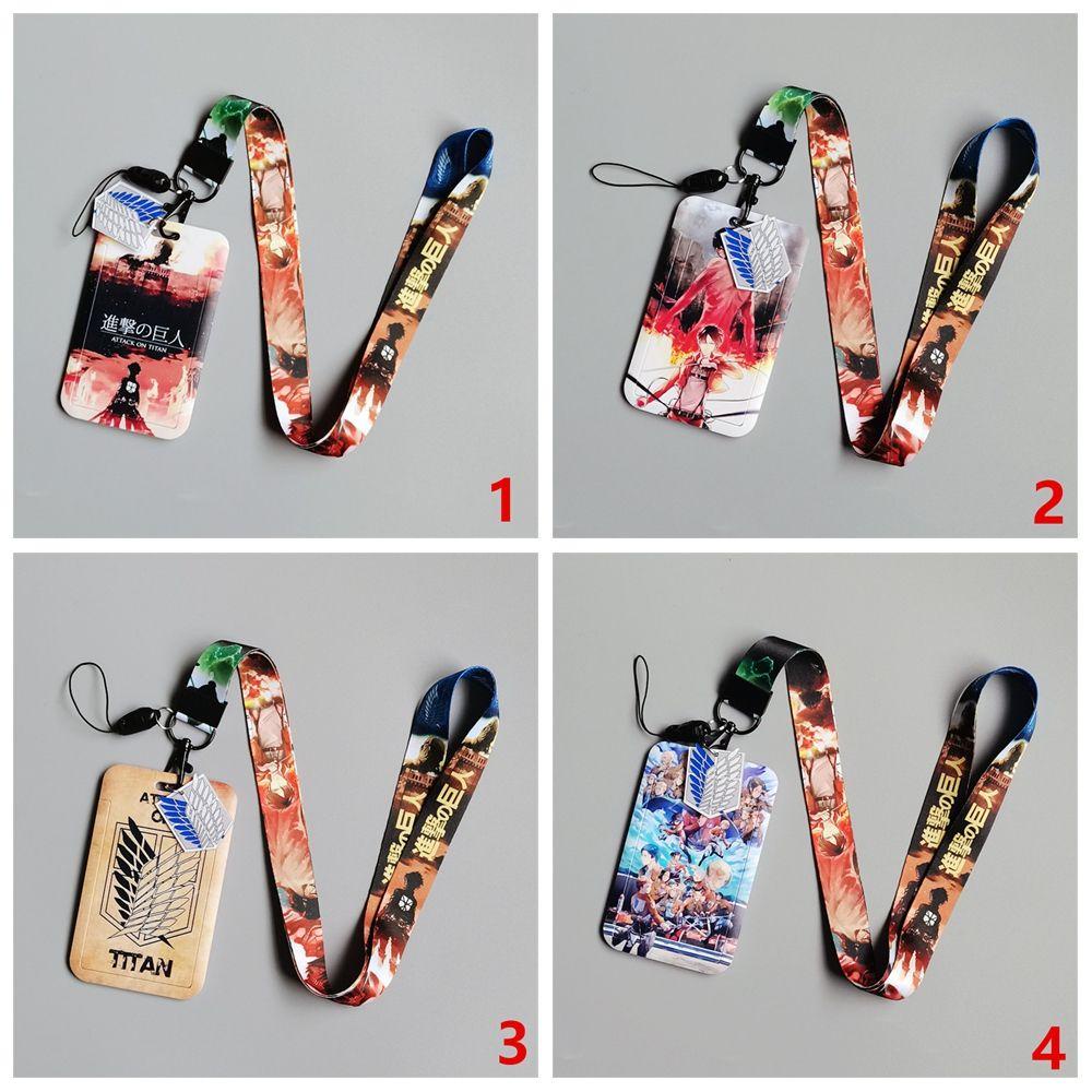 MIHAN1 Dây Đeo Thẻ ID / Thẻ Ngân Hàng Thu Gọn Được Họa Tiết Đáng Yêu