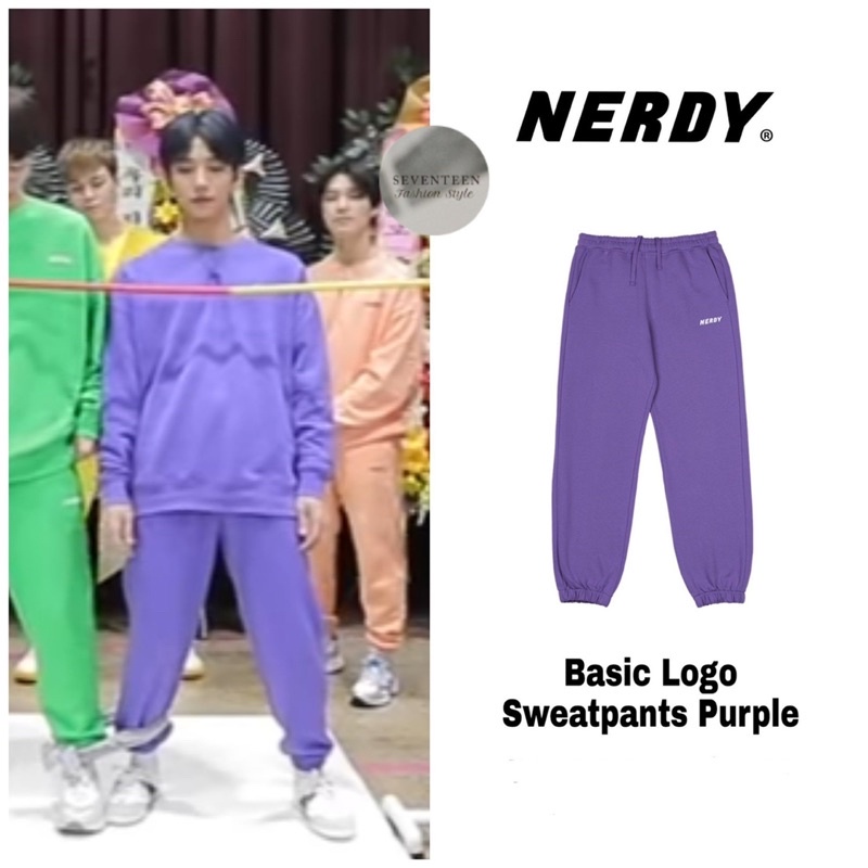Quần jogger nỉ NERD* xuất khẩu Hàn Quốc - P:B