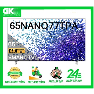 65nano77tpa - miễn phí công lắp - smart nanocell tivi lg 4k 65 inch 65nano77tpa thinq ai hệ điều hành webos