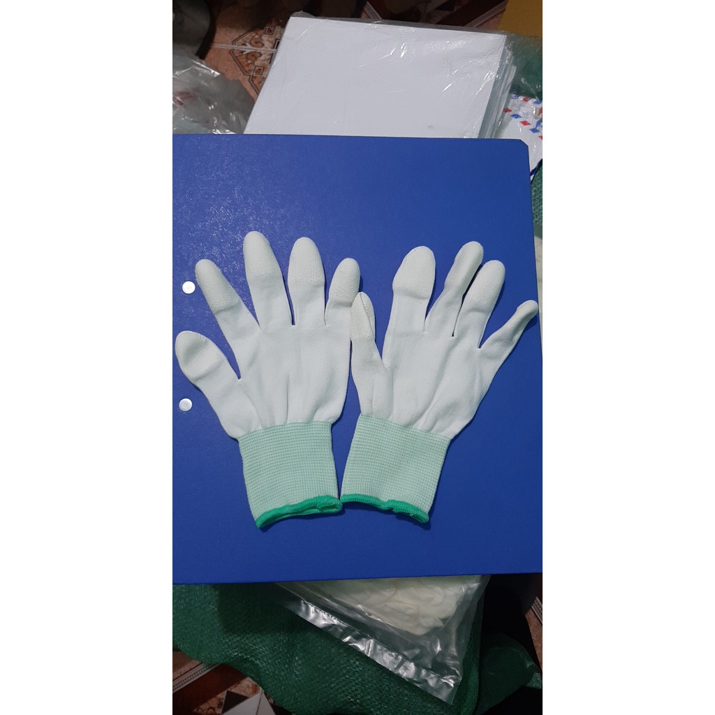 Găng tay chống tĩnh điện phủ ngón PU (COMBO 10 đôi)