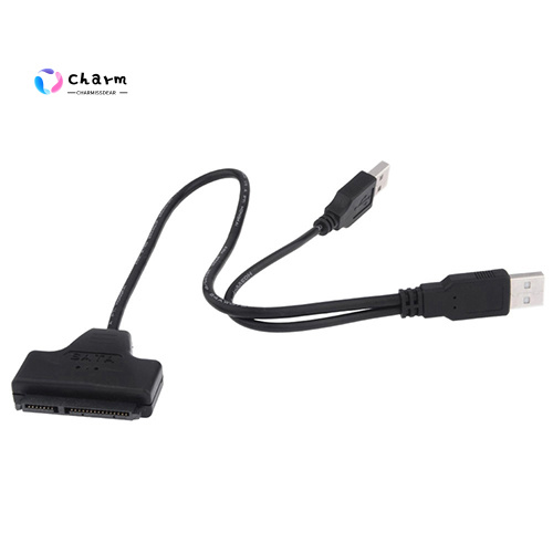 Dây Cáp Chuyển Đổi Usb 2.0 Sang 2.5inch 22 7 + 15 Serial Ata Sata 2.0 Hdd / Ssd