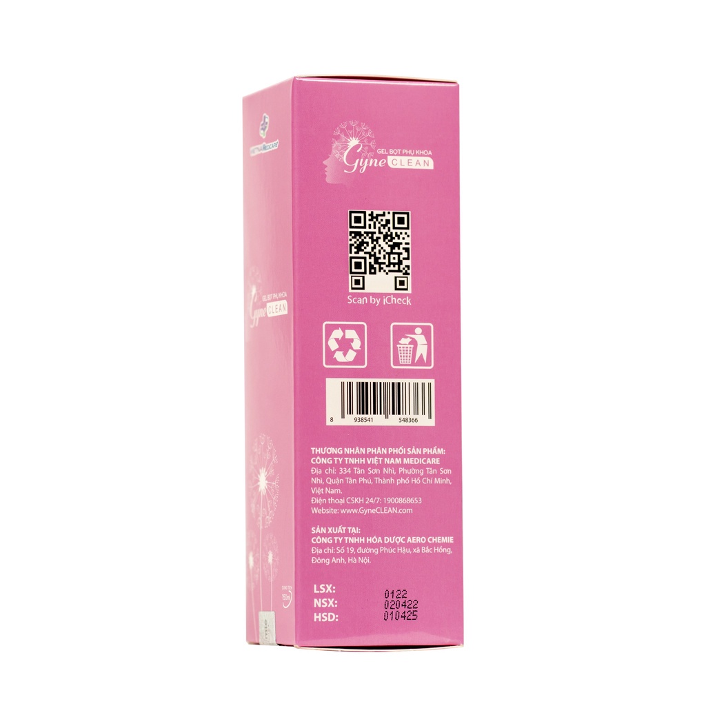 GEL BỌT PHỤ KHOA Gyne CLEAN(Ngăn Ngừa Mùi Hôi,Ngứa,Dịu Da Cân Băng Độ PH-Kem Bọt Phụ Khoa)