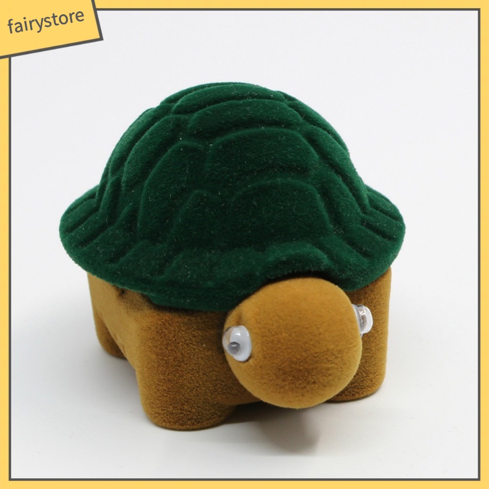 Hộp đựng trang sức nhẫn cưới hình con rùa dễ thương