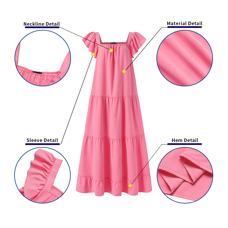 Đầm dài Zanzea không tay cổ vuông hợp thời trang cho nữ