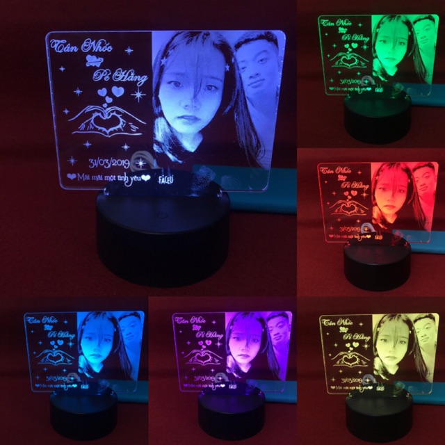 Đèn ngủ 3d, quà tặng khắc theo yêu cầu