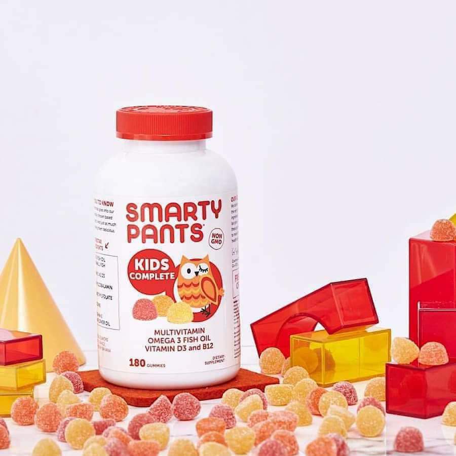 Kẹo dẻo vitamin trẻ em date 1/2025 Smarty Pants Kids Formula Multivitamin 180 viên tổng hợp các vitamin - EDS Hàng Mỹ