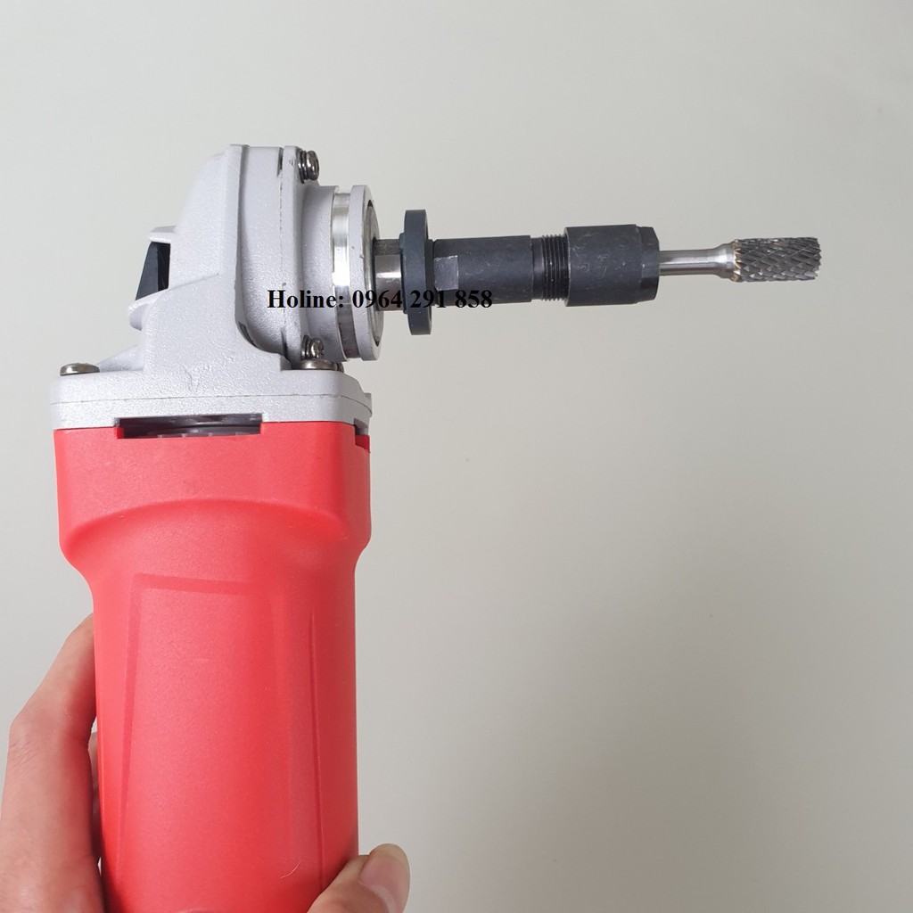 ty nối dài máy cắt chuyển đôit từ M10 đang đầu kẹp mũi khoan 6mm và 3mm