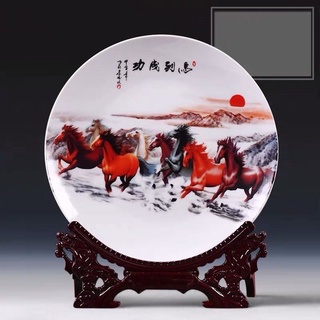 Đĩa phong thuỷ gốm sứ nổi tiếng Cảnh Đức-Giang Tây