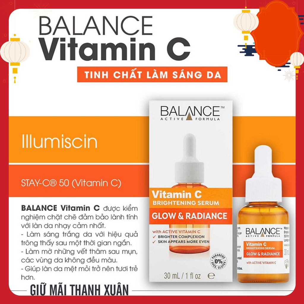 [HOÀN XU EXTRA] Serum Trắng Da, Mờ Thâm Balance Active Formula Vitamin C Brightening 30ml [GIẢM GIÁ 50%]