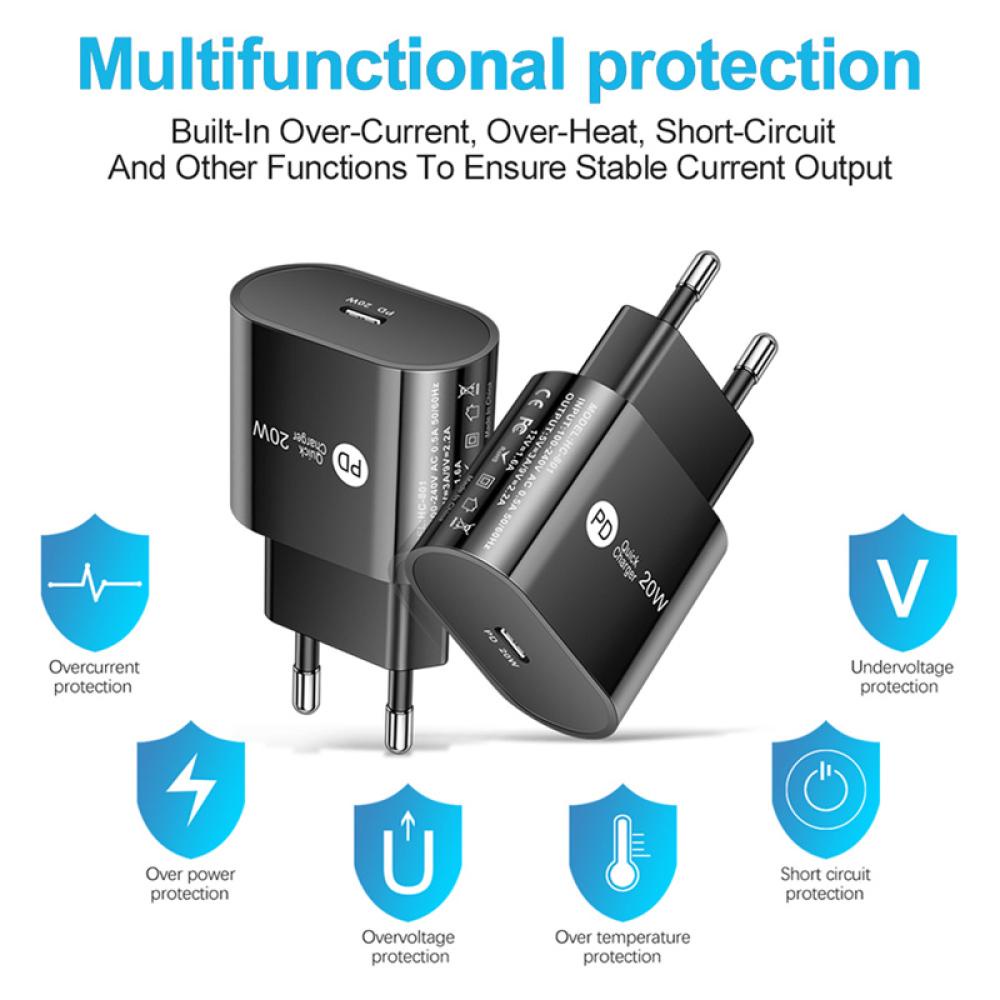 Củ Sạc Nhanh UQUEEN 20W USB C PD 3.0 C4T7 Cho Điện Thoại