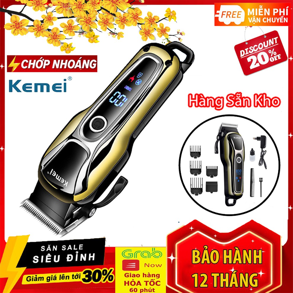 Tông đơ cắt tóc Kemei 1990 - TÔNG ĐƠ CẮT TÓC KHÔNG DÂY CHUYÊN NGHIỆP💥SIÊU HOT💥