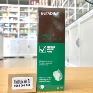 BETADINE súc họng sát khuẩn