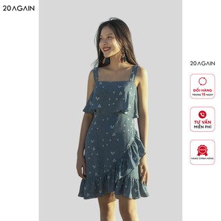 Đầm xòe 2 dây bèo 20Again nữ tính, thoải mái, lại nhẹ nhàng và kín đáo DEA0223