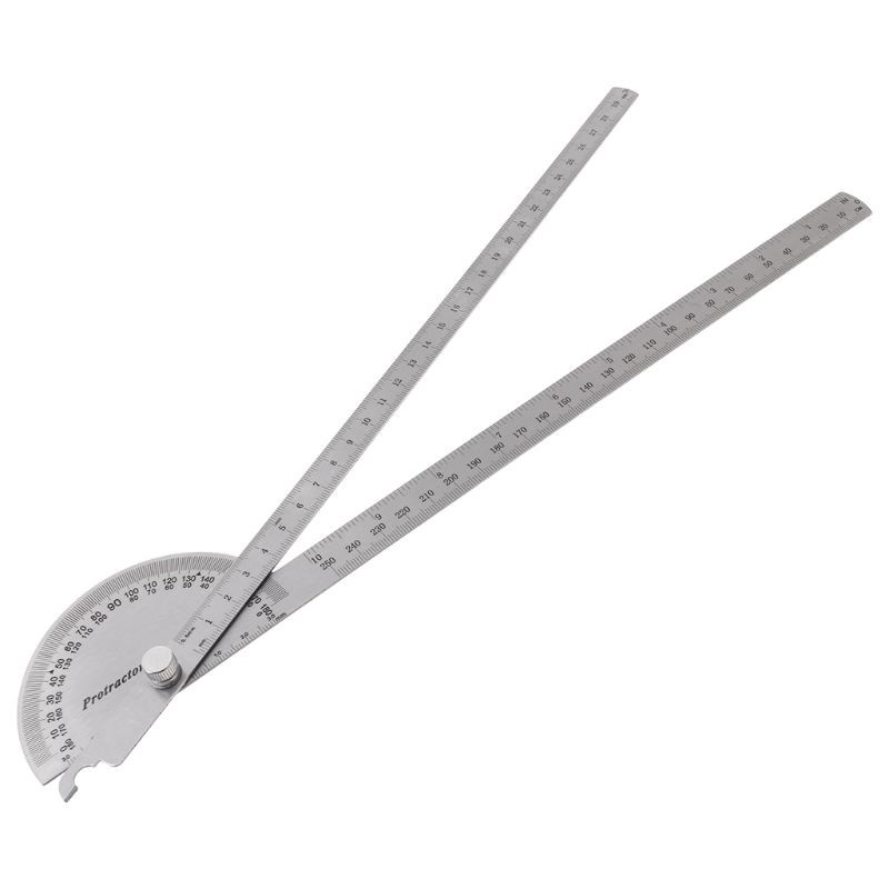 Thước đo góc 180 độ bằng thép không gỉ chất lượng