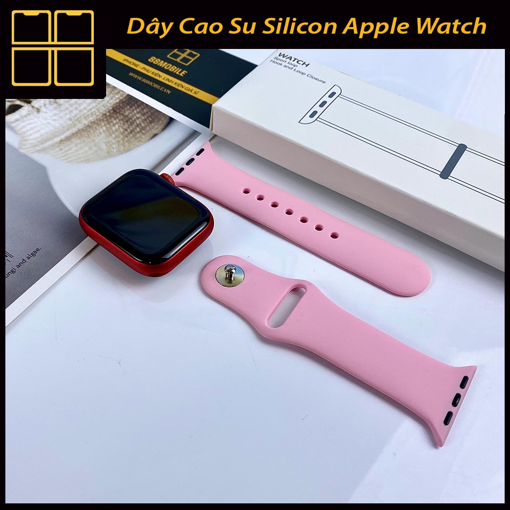 Dây Cao Su Apple Watch Silicon Cao Cấp Rất Nhiều Màu Sắc Đủ Size 38mm/40mm/42mm/44mm 88Mobile