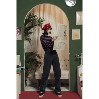 Quần Boy Suông Smooth xám thương hiệu Rocky Denim