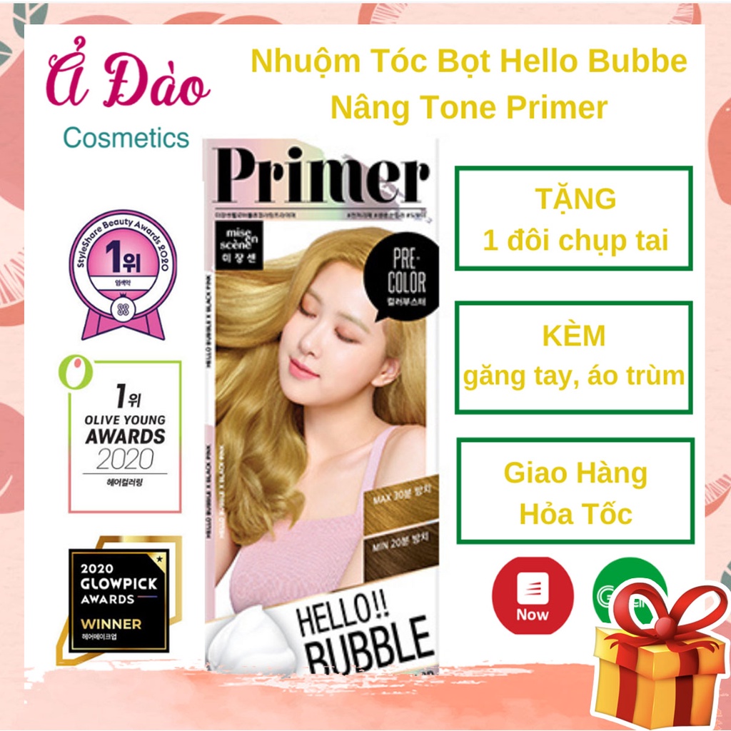 Thuốc Nhuộm Tẩy Tóc Nâng Tone Primer Blackpink Hello Bubble | Nhuộm tóc tại nhà Mise En Scence