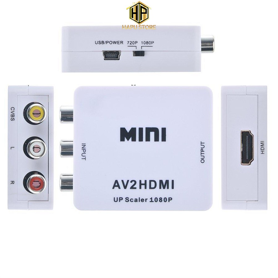 Bộ chuyển đổi AV sang HDMI Full HD 1080p giá rẻ - Hapustore