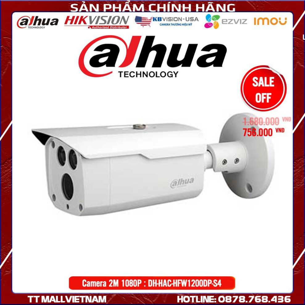 Camera Dahua DH-HAC-HFW1200DP 2M 1080P Full HD - Bảo hành chính hãng 2 năm