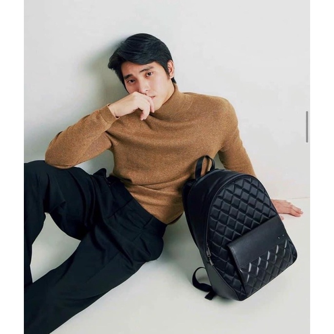 TNS-Balo unisex cực kỳ trend Pedrio backpack chần trám màu đen