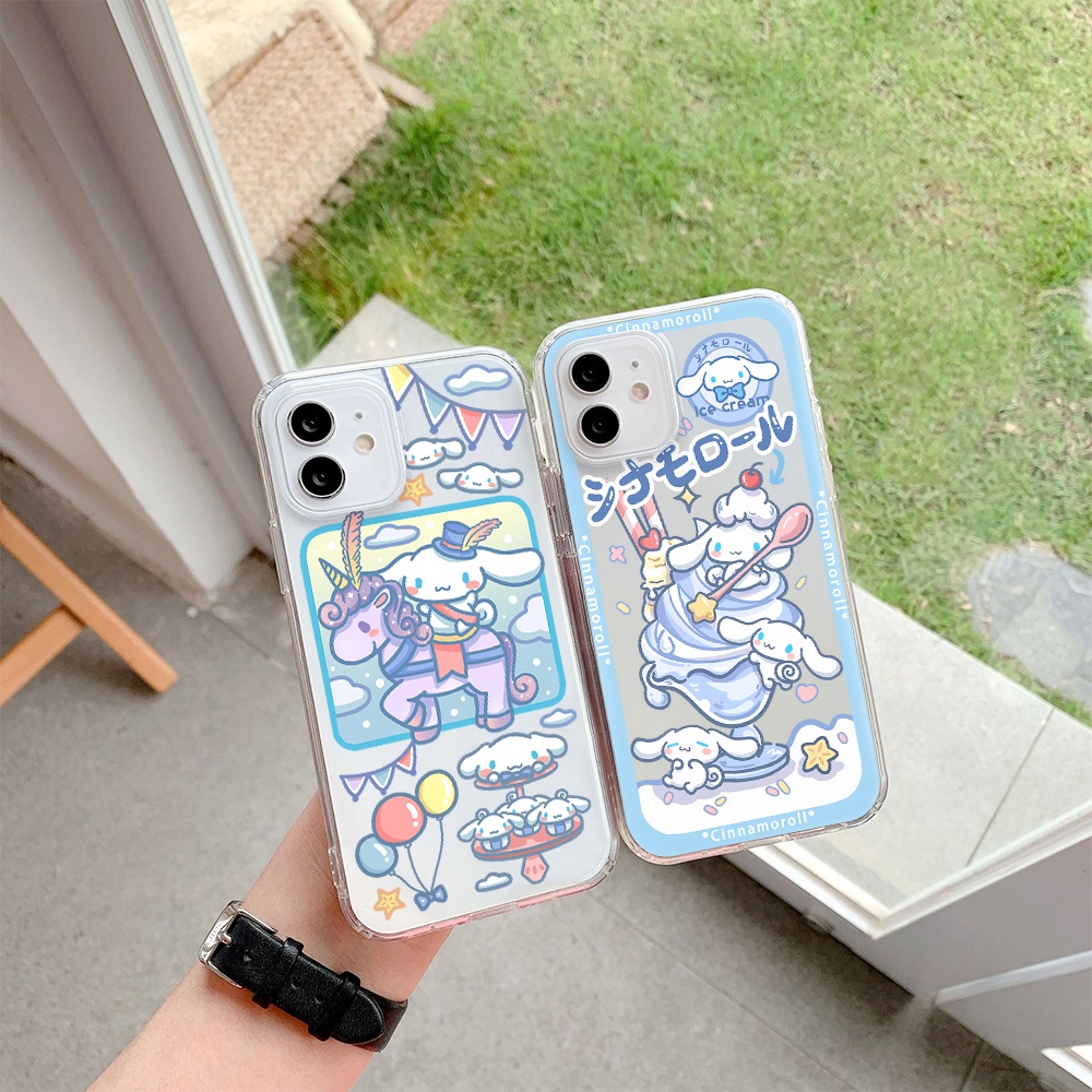 Ốp Điện Thoại Tpu Mềm Chống Sốc Hình Cinnamoroll Cho iPhone 11 12 13 pro Max XS X XR XS Max 7 8 6 6s plus 4 5 SE 2020
