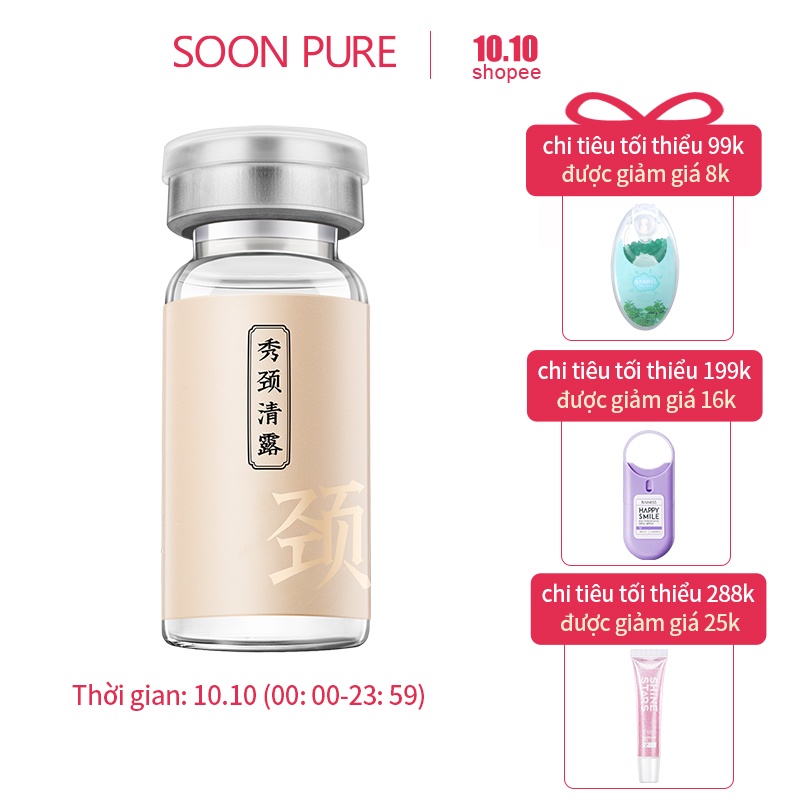 Serum SOON PURE Chăm Sóc Da Vùng Cổ Giảm Khô Da Và Nếp Nhăn 10ml