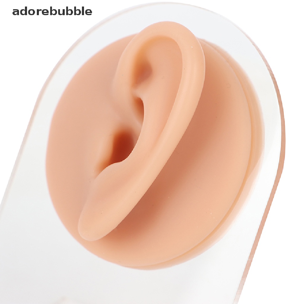 Mô hình tai silicon với giá đỡ acrylic trưng bày khuyên tai tiện lợi