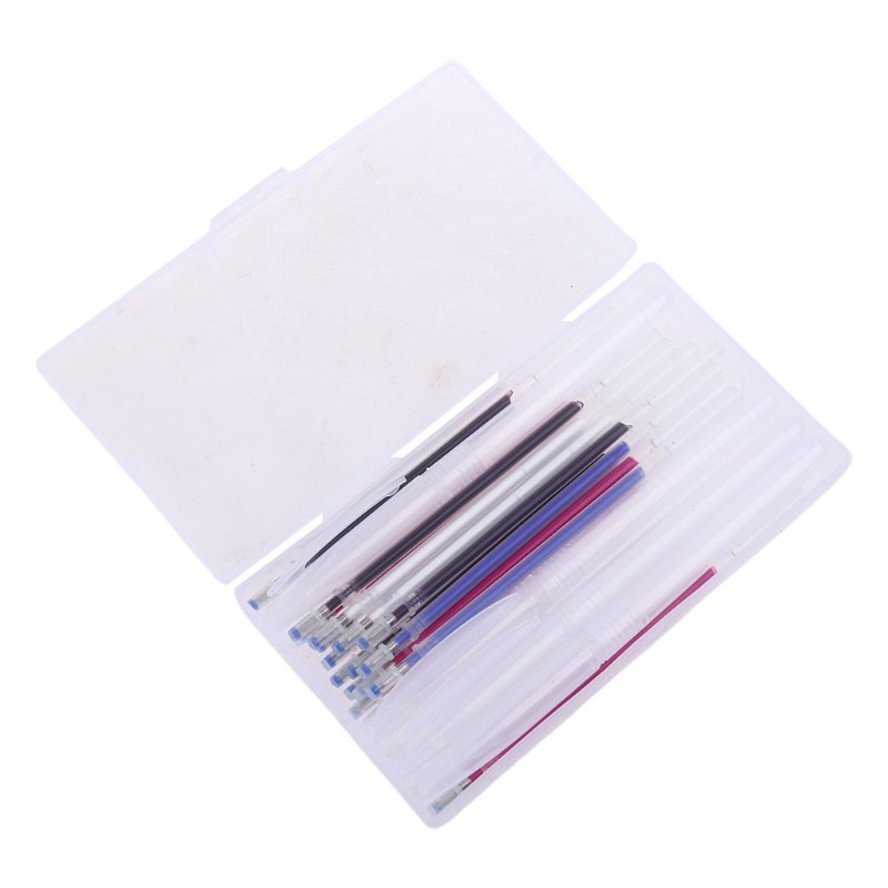 RAN 4pcs Heat Erasable Pen Shell with 40pcs Automatic Disappearing Refills Magic Pens Marking for Sewing Quilting Dressmaking