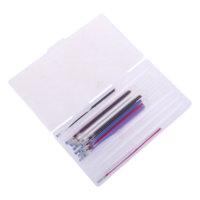 Top 4pcs Heat Erasable Pen Shell with 40pcs Automatic Disappearing Refills Magic Pens Marking for Sewing Quilting