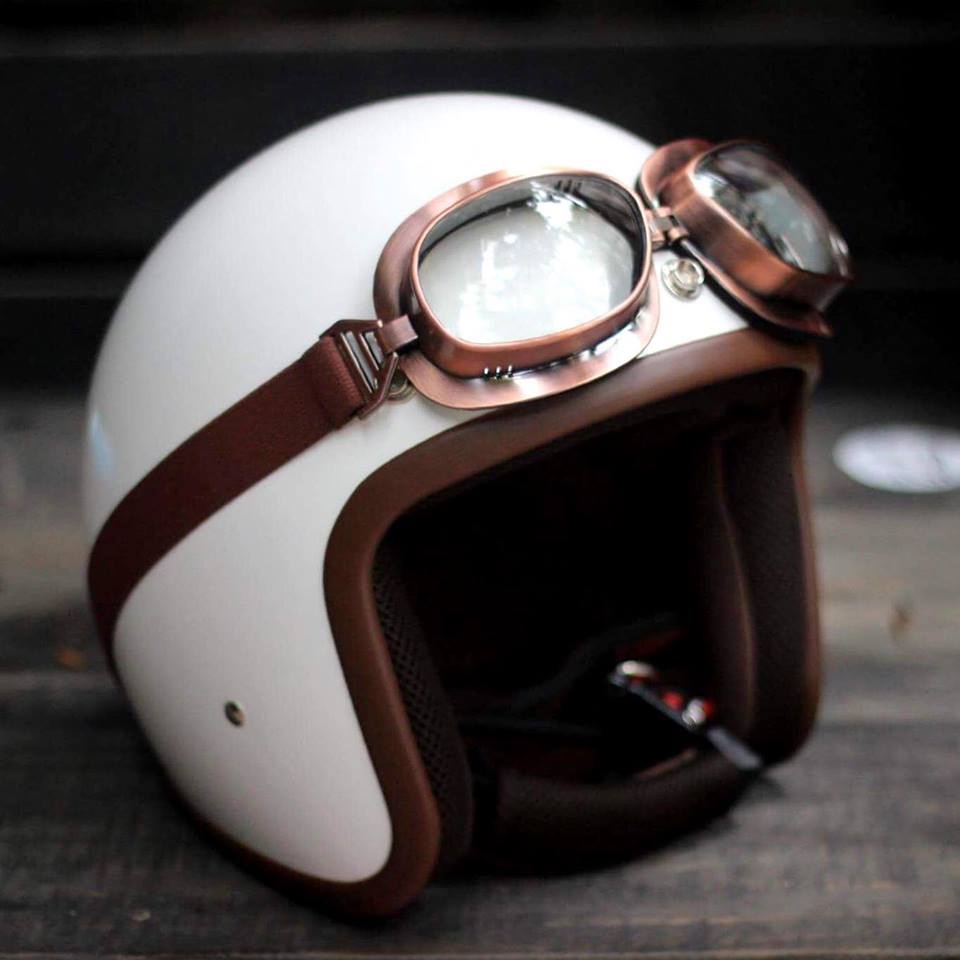 Kính phi công GG400 phụ kiện gắn mũ bảo hiểm dành cho người đi xe máy Arrow Shop