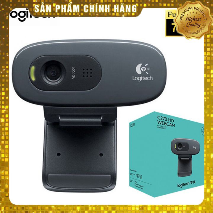 [HÀNG CHÍNH HÃNG] Webcam Logitech C270 - HD 720p/30Fps