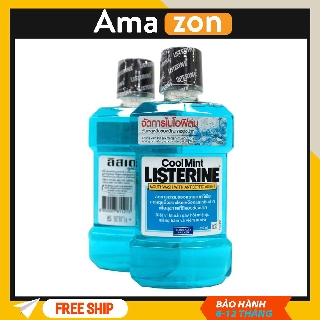 Nước súc miệng Listerine Cool Mint, nước súc miệng hương bạc hà 750ml