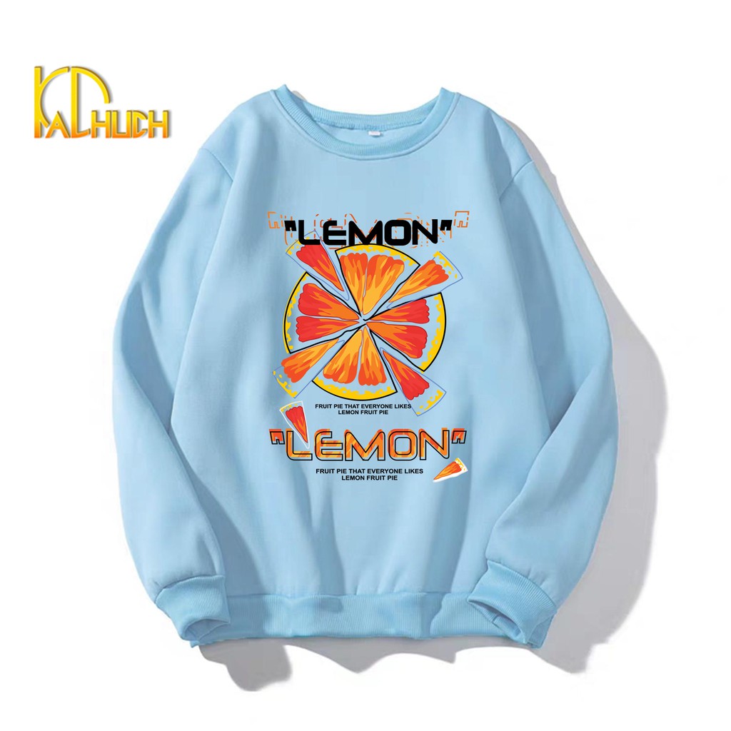 ÁO SWEATER NỮ IN LEMON (NHIỀU MÀU)