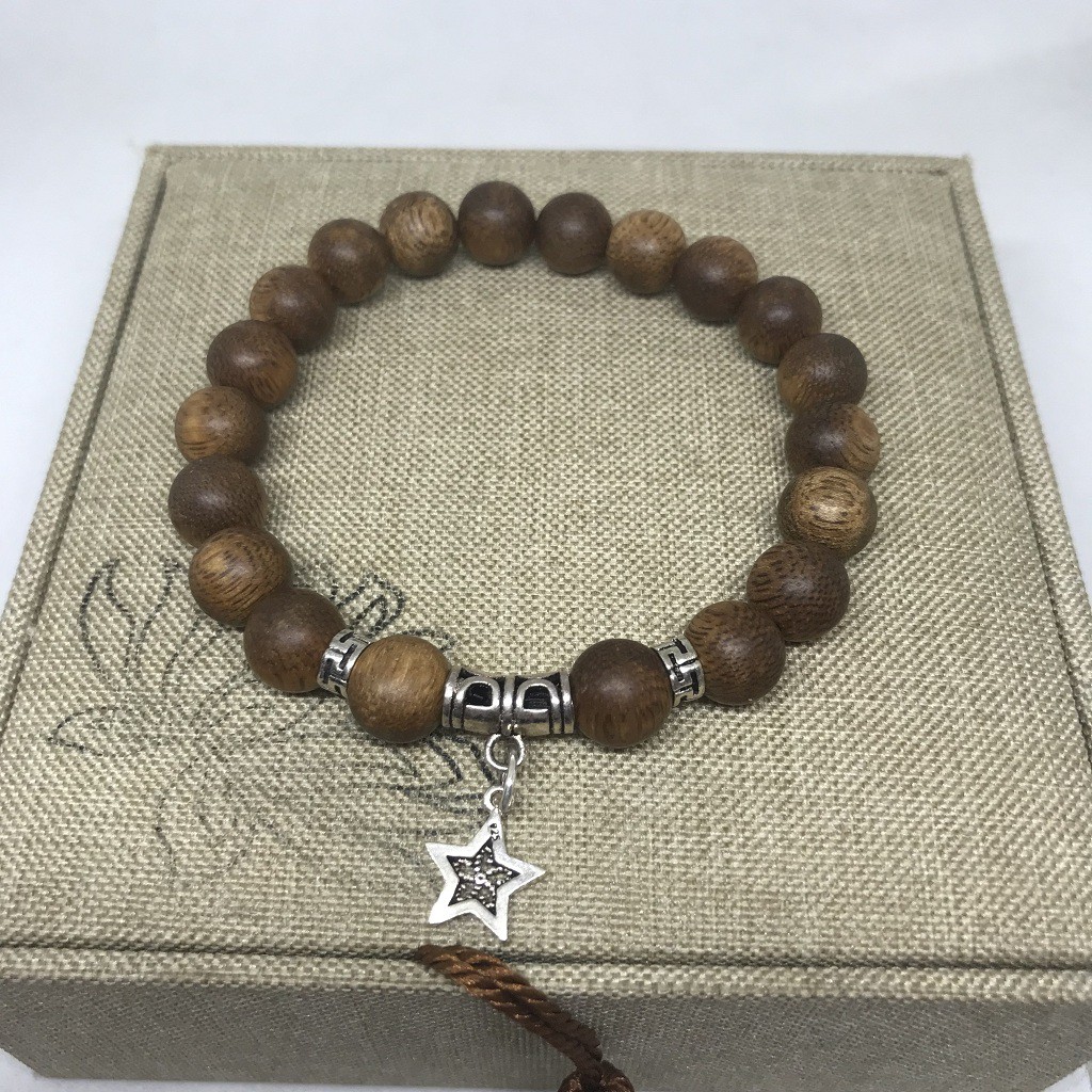 G1022 - Vòng tay trầm hương 8MM mix bạc 925  (Qúy khách vui lòng xem kĩ mô tả để chọn mẫu)