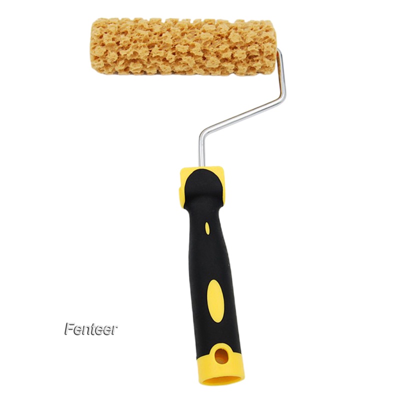 [FENTEER]Wall Paint Roller Foam Sponge Rollers Decorators Brush with Plastic Handle