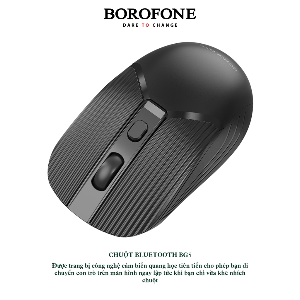 Chuột máy tính không dây bluetooth Borofone BG5 - AK Mobile