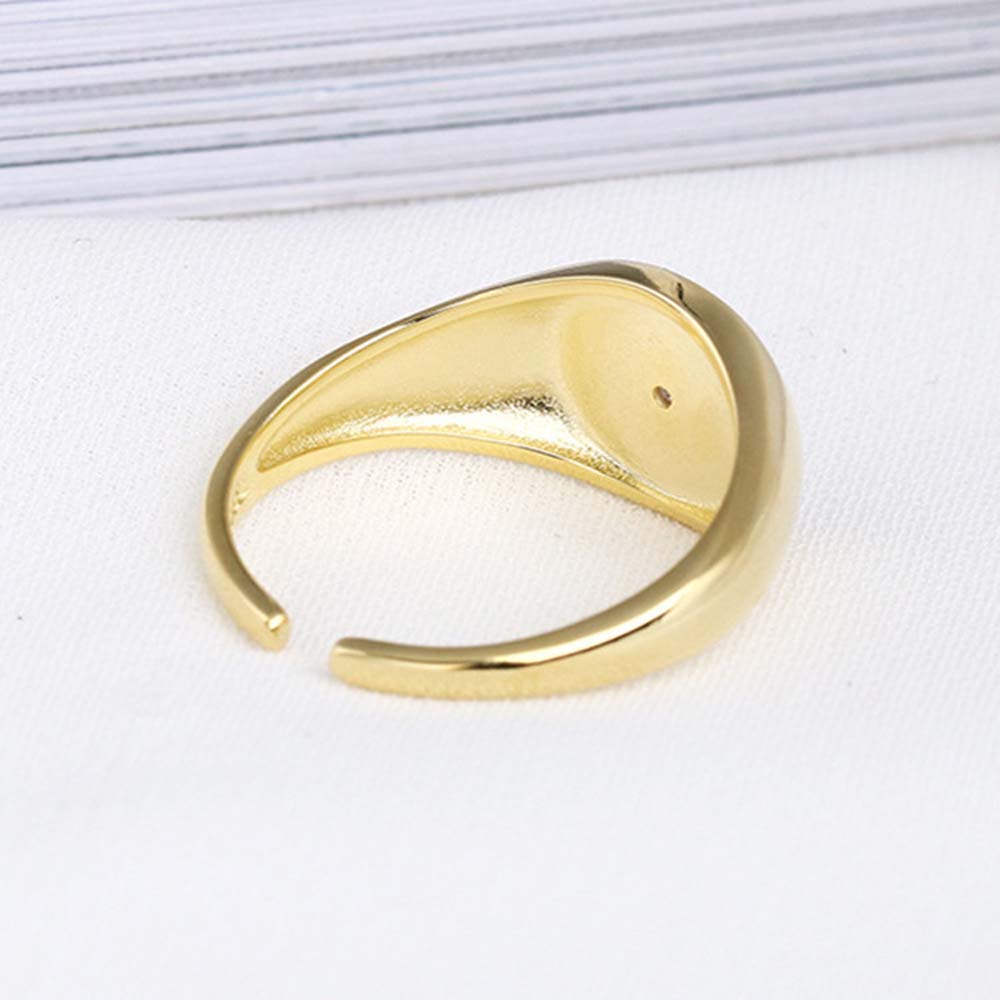 Nhẫn bằng kim loại hình hoa hướng dương đính đá giả thời trang cho nữ