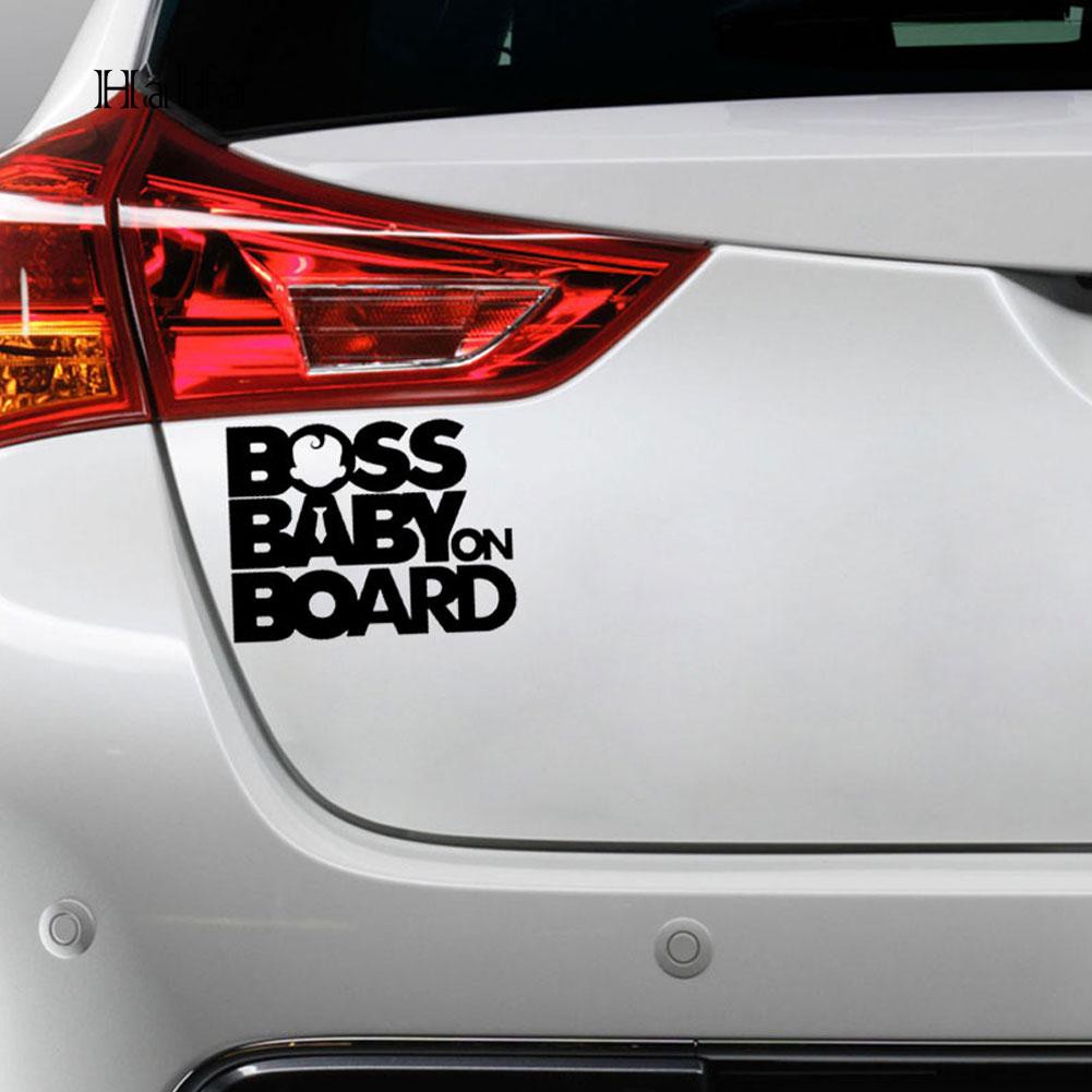 Hl HL HL HL☆Decal DáN PhảN Quang HìNh Chữ Boss Baby On Board