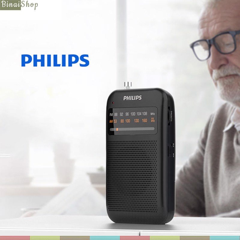 Philips 1000 Series - Đài Radio AM/FM Cổ Điển Bỏ Túi Dành Cho Người Già