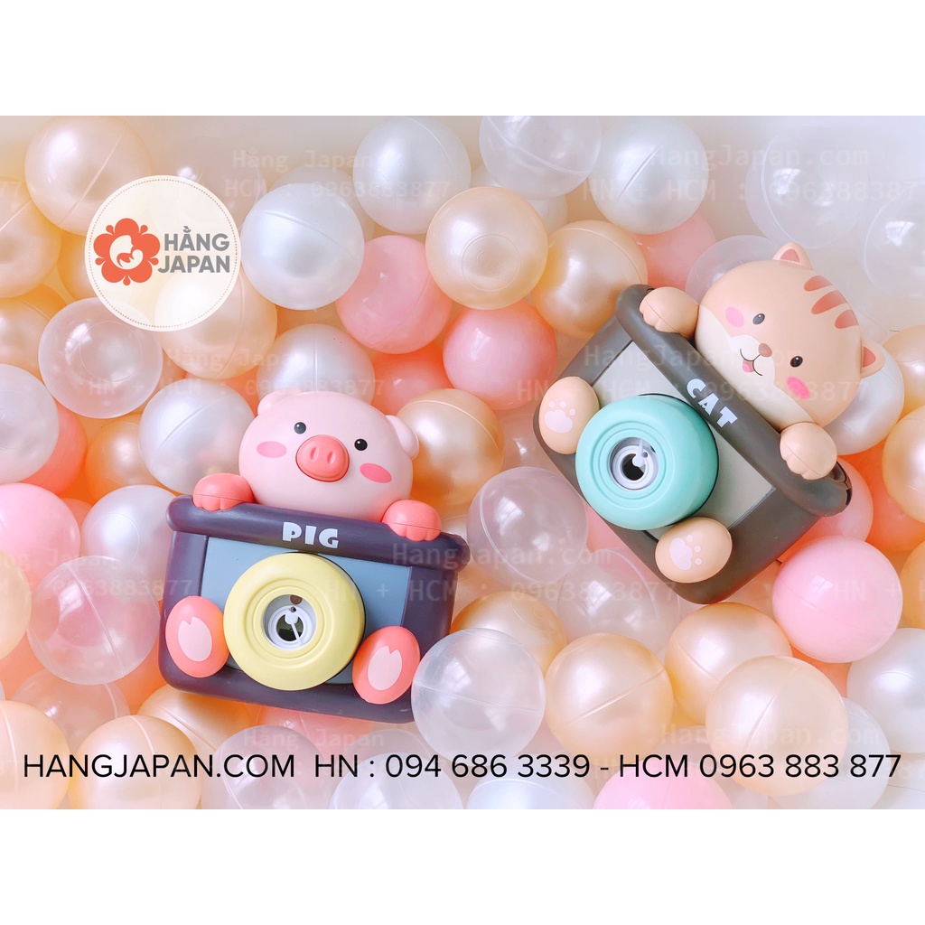 Đồ chơi máy ảnh tạo bong bóng Umoo UM-1076 cho bé hình  heo con ngộ nghĩnh