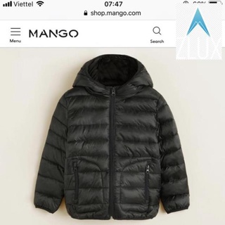 [ Bán Chạy] Áo phao siêu nhẹ mango đen tuyền xuất xịn