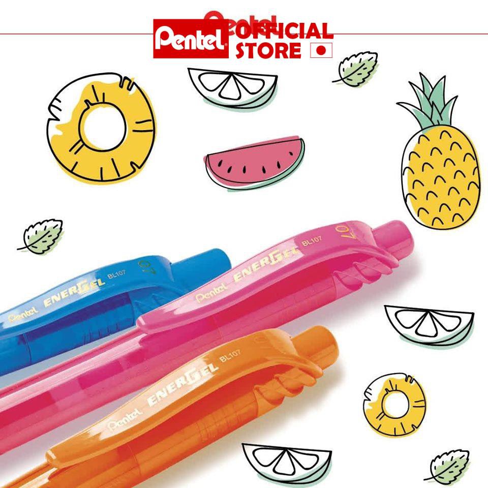 Bút Energel Bấm Pentel BL107 | Màu Sắc Đa Dạng Tương Ứng Màu Vỏ