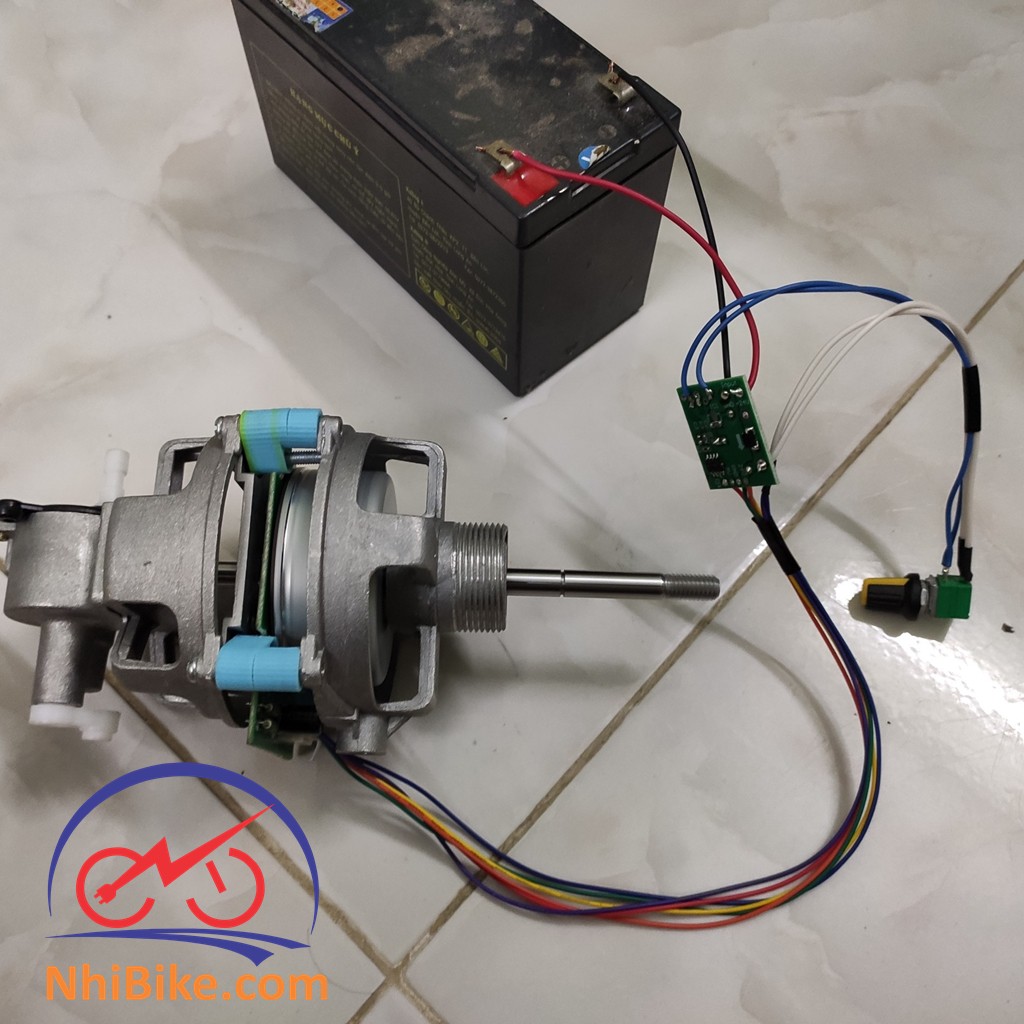 Đầu quạt không chổi than Motor brushless 12V-24V - Lắp quạt chạy acquy hoặc adaptor