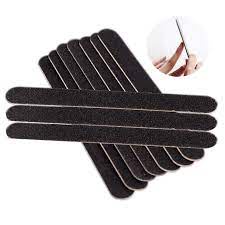 Cây Dũa Móng Tay 2 Mặt Bằng Giấy Ráp Đen Có Thể Chùi Rửa