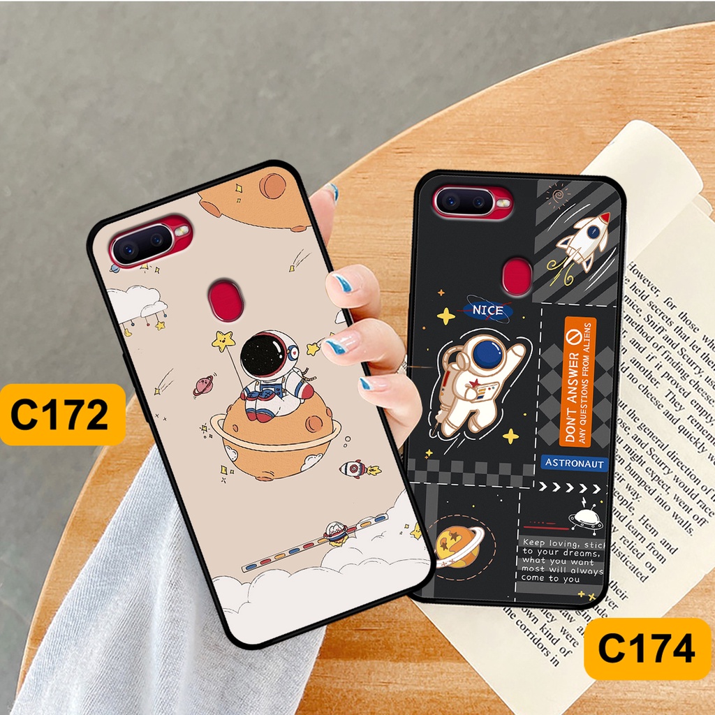 Ốp Oppo A5s / A7 / F9 / A12 in hình astronaut, phi hành gia vũ trụ hottrend, độc đáo, cá tính.
