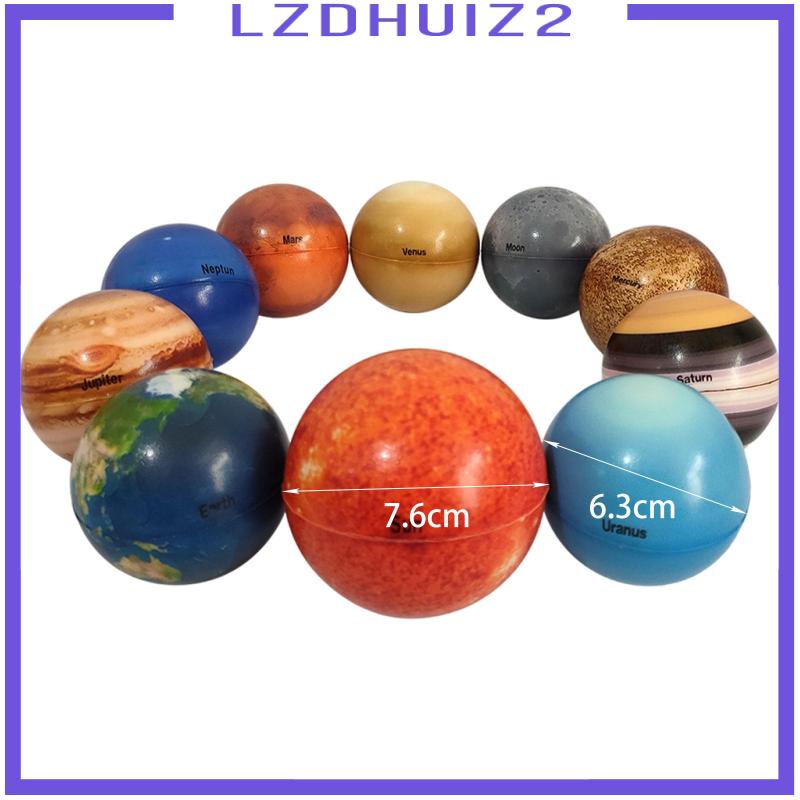 Set 10 Quả Bóng Năng Lượng Mặt Trời Chống Căng Thẳng Cho Bé