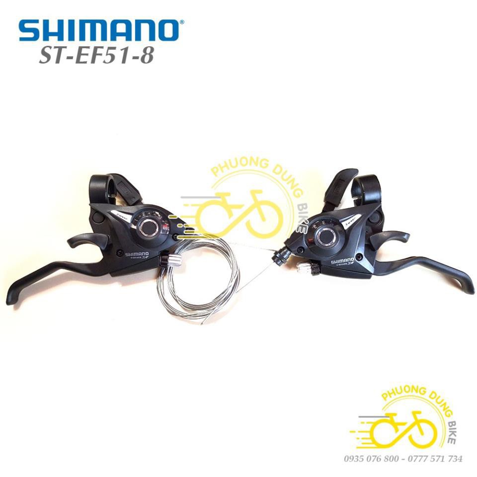 Tay đề xe đạp Shimano ST-EF51-8 3x8 Speed